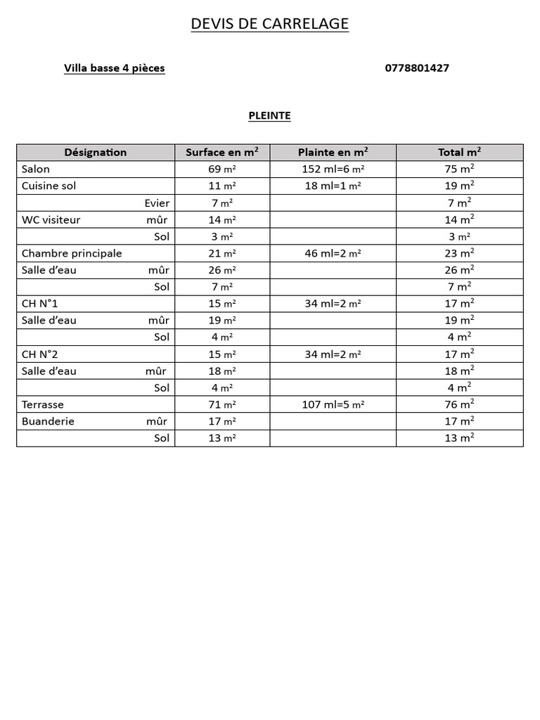 obtenez un devis précis pour vos travaux de carrelage grâce à notre calculateur en ligne simple et rapide. estimez le coût de vos matériaux et main-d'œuvre dès maintenant.