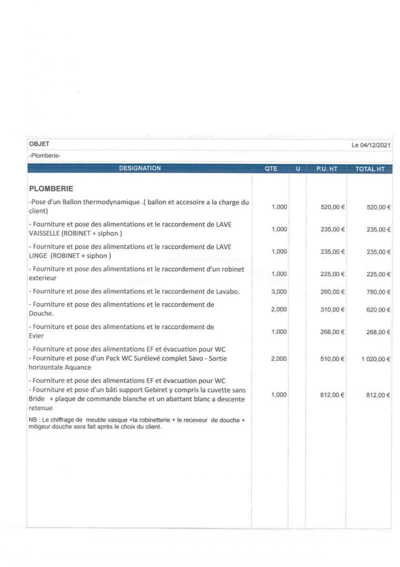obtenez un devis plomberie rapide et détaillé pour tous vos travaux d'installation, réparation ou entretien. comparez les prix et choisissez le meilleur artisan plombier près de chez vous.