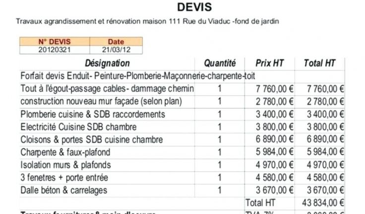 obtenez rapidement un devis travaux en ligne personnalisé pour tous vos projets de rénovation et construction. simple, rapide et gratuit.