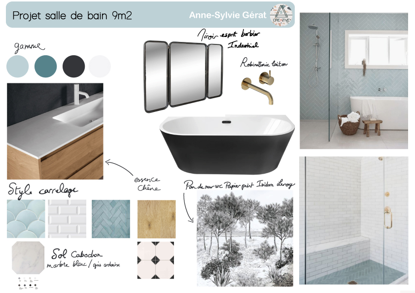 découvrez des moodboards déco tendance pour sublimer votre salle de bain avec style et modernité.