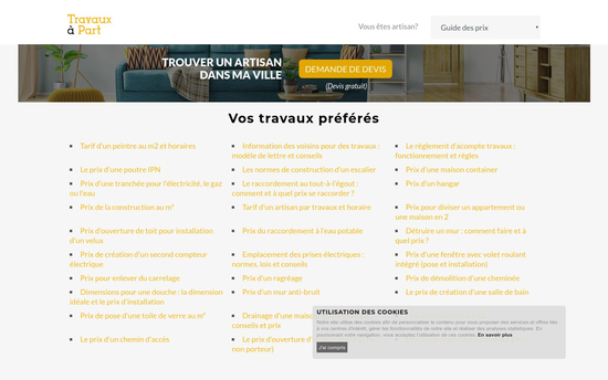 découvrez les prix des travaux pour votre maison réalisés par un artisan qualifié. obtenez des devis clairs et adaptés à vos besoins pour tous types de rénovation et construction.
